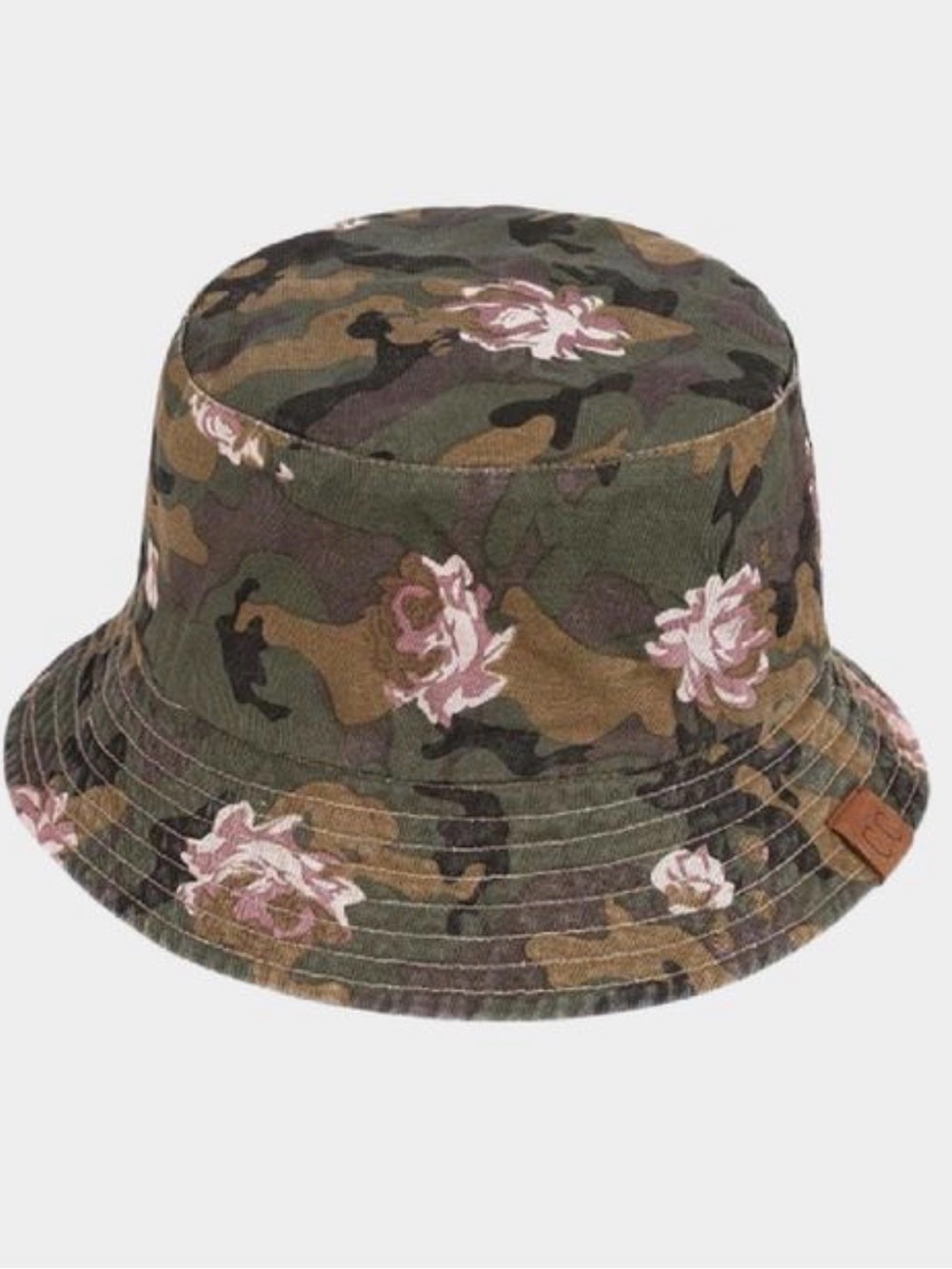 Camo Floral Bucket Hat - Green